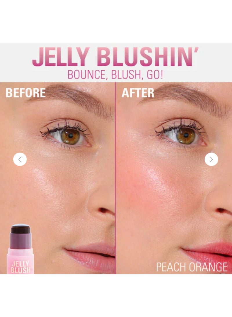REVOLUTION Jelly Blush Stick Lip And Cheek Stain Peach Orange - Image 4